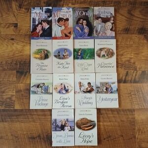 Heartsong Presents Lot Of 14 Paperback Inspirational Christian Romance Books Vtg